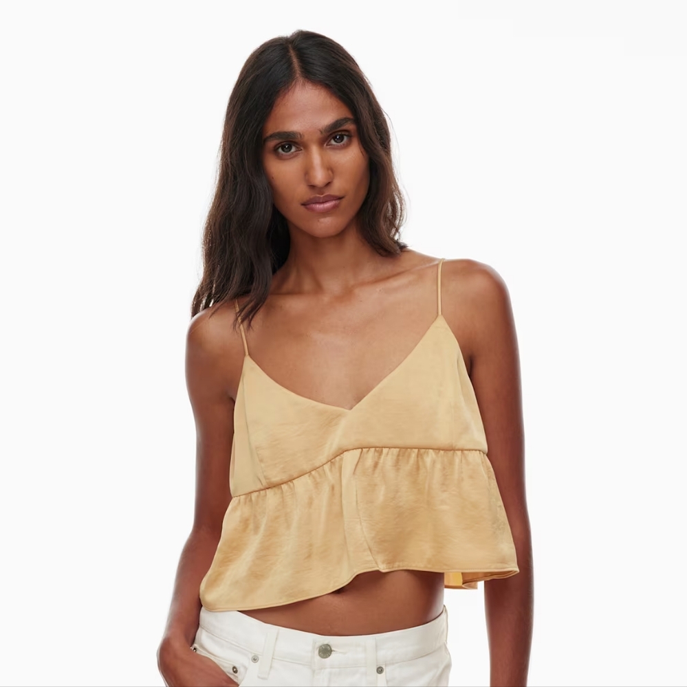 Little Moon Mustard Camisole Top